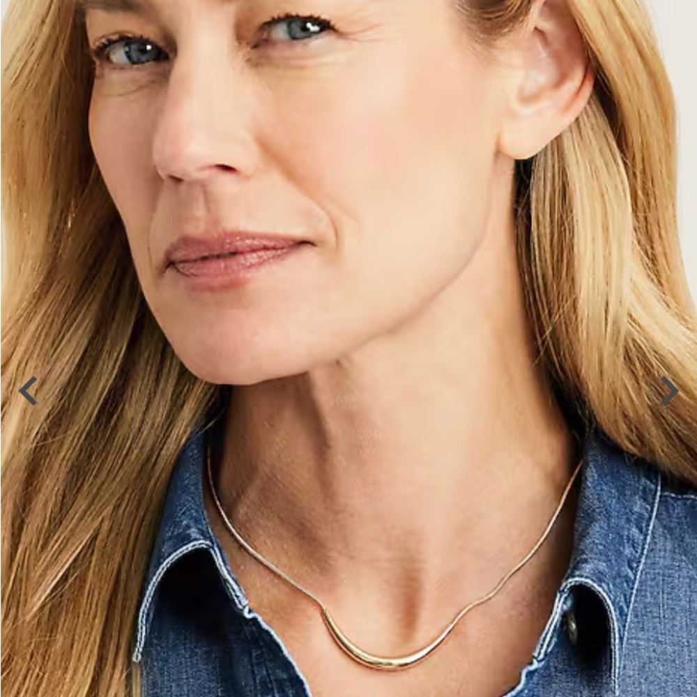 J. Jill NWT Gold Bar Necklace